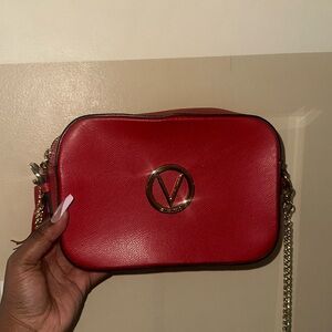 Valentino purse, medium handbag, red